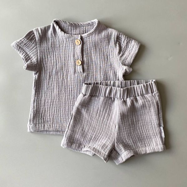 Муслінові шорти та футболка "Gray"  kostyum(shorty+futb)-Gray-74 фото