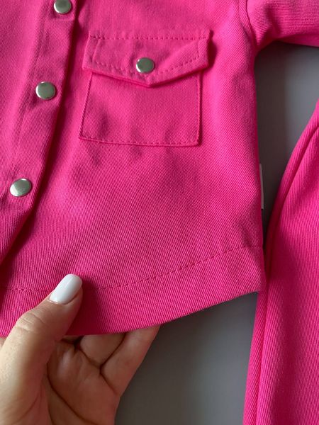 Джинсовий костюм "Base" Pink kostyum(JeansBase)-Pink-74 фото