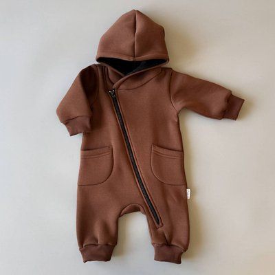 Утеплений комбінезон "Skew" Chocolate (68-104рр) KombFut(sk)Skew-Choco-68 фото