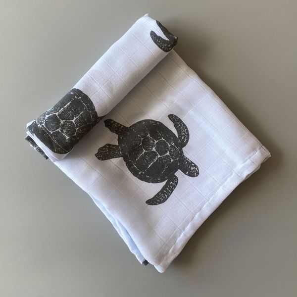 Муслиновая пелёнка "Turtles" Pel(musl)-turtle-90 фото