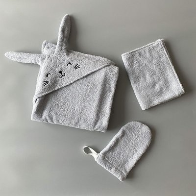 Комплект рушничків для малюка "Gray" Polot(mahr)-Gray фото