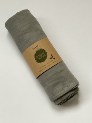 Муслиновая пелёнка "Basic Gray" Organic Pel(musl)-Gray(org)-115 фото