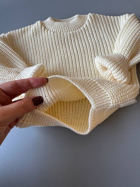 Дитячий вʼязаний светр "Milk" Svetr(knitt)base-Milk-(0-5) фото
