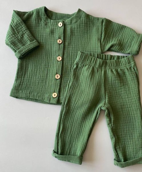 Муслінові штани та сорочка "Green" kostyum(shtany+soroch)-Green-74 фото
